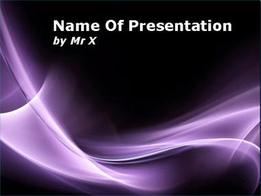 Shining Purple Curves Powerpoint Template image