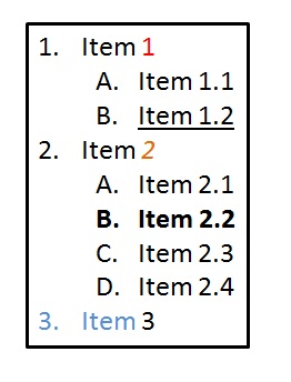 Affect multiple styles to list elements Affect multiple styles to list elements