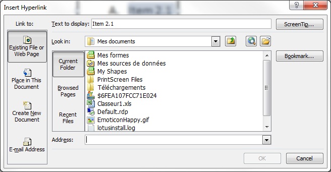 Insert Hyperlink Menu in Powerpoint Insert Hyperlink Menu in Powerpoint