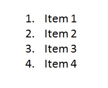 Simple list in Powerpoint Simple list in Powerpoint