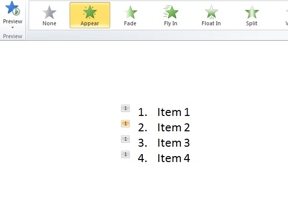 Animate your list in Powerpoint Animate your list in Powerpoint