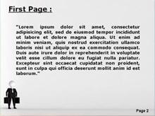 Business Man in Black Suit Second PPT Background