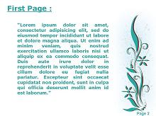 White Floral Background Second PPT Background