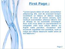 Blue Glass Curves Second PPT Background