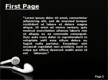 MP3 Earphones Second PPT Background