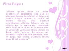 Pink Love Hearts Second PPT Background