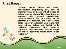 Colorful Floral Landcape Second PPT Background