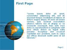 Numeric Earth Blue Version Second PPT Background