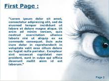 Close up blue eye Second PPT Background