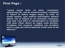 Television Screen with Sky Skin Second PPT Background