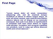 Bubble Water Flow Second PPT Background