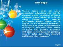 Christmas Balls Second PPT Background