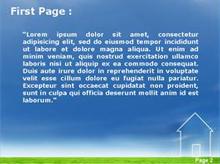 Environment House on Grass Second PPT Background