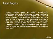A Raindrop on a Stem Second PPT Background