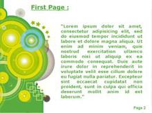 Green Circles Second PPT Background