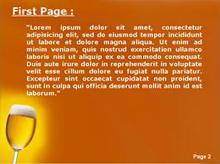 Glass of Champagne Second PPT Background