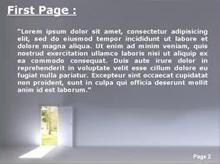 A door opened on a forest Second PPT Background
