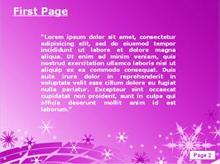 Purple Snow Second PPT Background