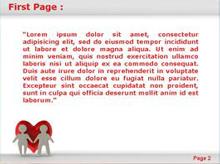 One Big Love Heart Second PPT Background