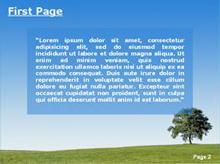 Lone tree in the countryside Second PPT Background