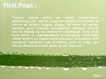 A stem with multiple water drops Second PPT Background