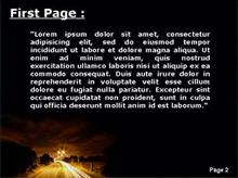 A road in the dark night Second PPT Background
