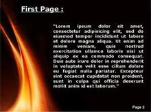 Sun Flames Second PPT Background