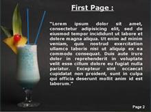Blue Cocktail Second PPT Background
