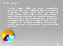 Colorful Pie Chart Second PPT Background