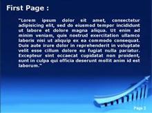 Graphical Chart Business Growth Dark Version Second PPT Background