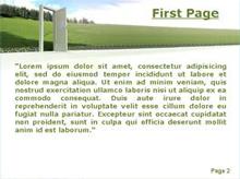 An opened door on environment Second PPT Background