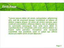 The Green Leaf Second PPT Background