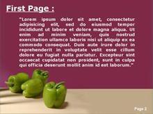 Fresh Green Peppers Second PPT Background