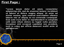 Blue Speaker Graff Style Second PPT Background