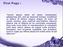 Purple Water Flow Second PPT Background