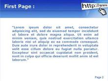 Hand Click over Web Adress Second PPT Background