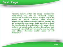 The Twin Blades Green Version Second PPT Background