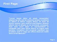 Shining Blue Second PPT Background