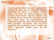 Orange Shades Second PPT Background