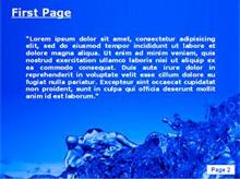 Splash Water Second PPT Background
