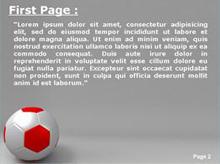 Soccer Ball Second PPT Background