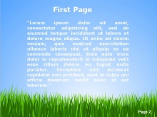 Peaceful Green Field Second PPT Background