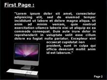 White Computer Screen Second PPT Background