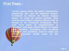 Colorful Balloon Second PPT Background