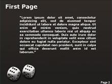 White Dice Second PPT Background