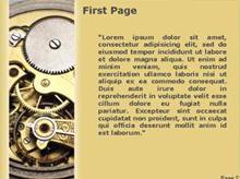 Clock Mechanism Second PPT Background