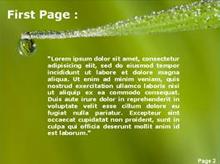 A falling water drop Second PPT Background
