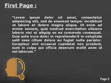Light Bulb Head Second PPT Background