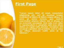 Yellow lemon Second PPT Background