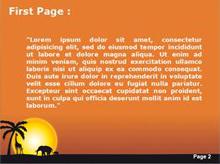 Sunset in Africa Second PPT Background